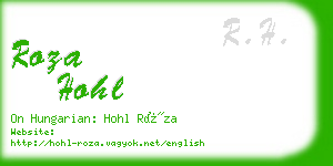 roza hohl business card